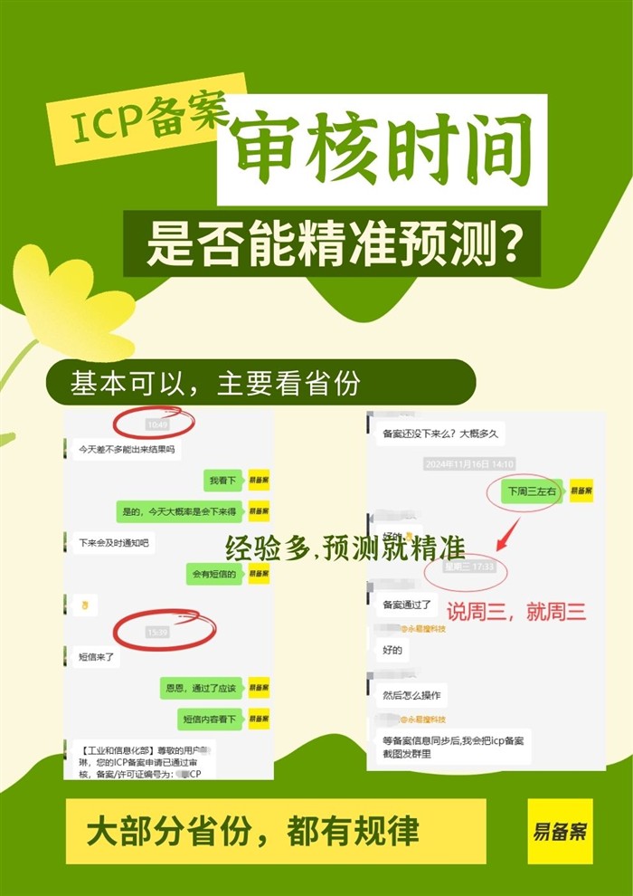 ICP备案审核时间