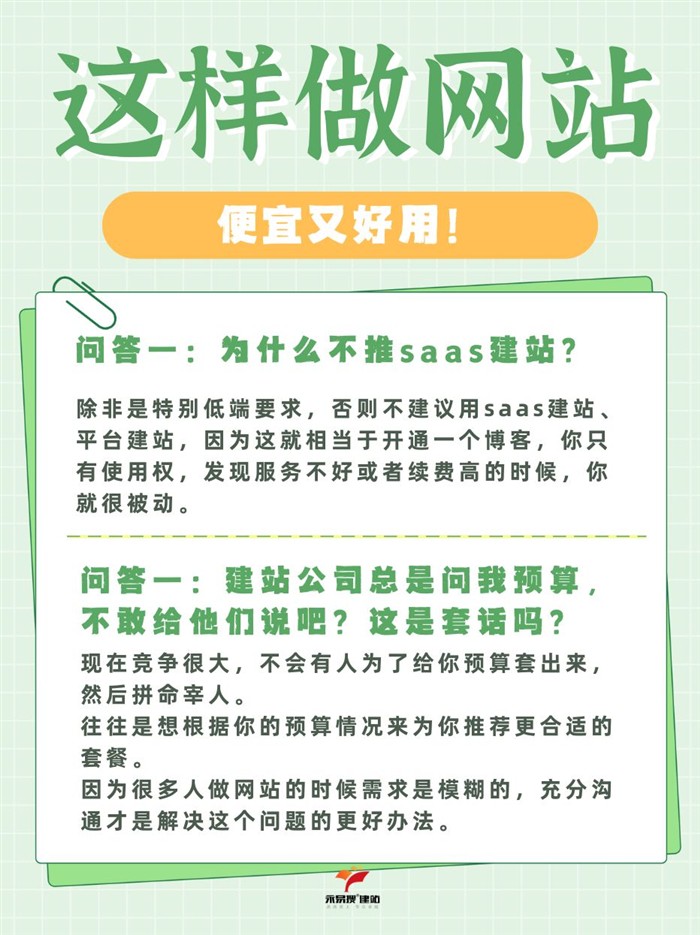 做网站常见疑问解答