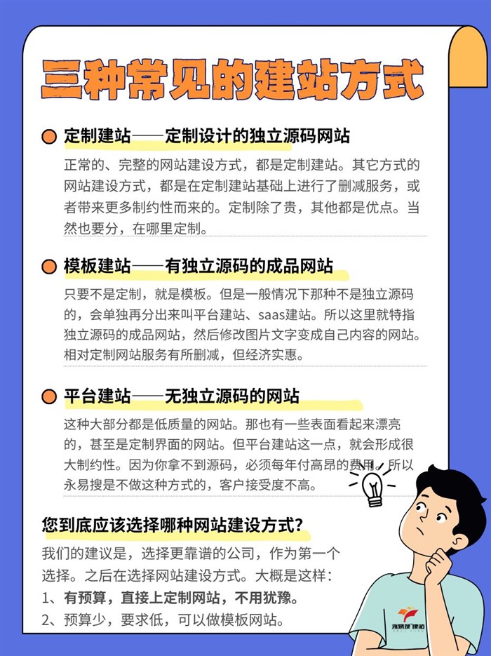 选择建站方式建议