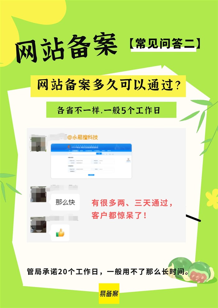 网站备案时间