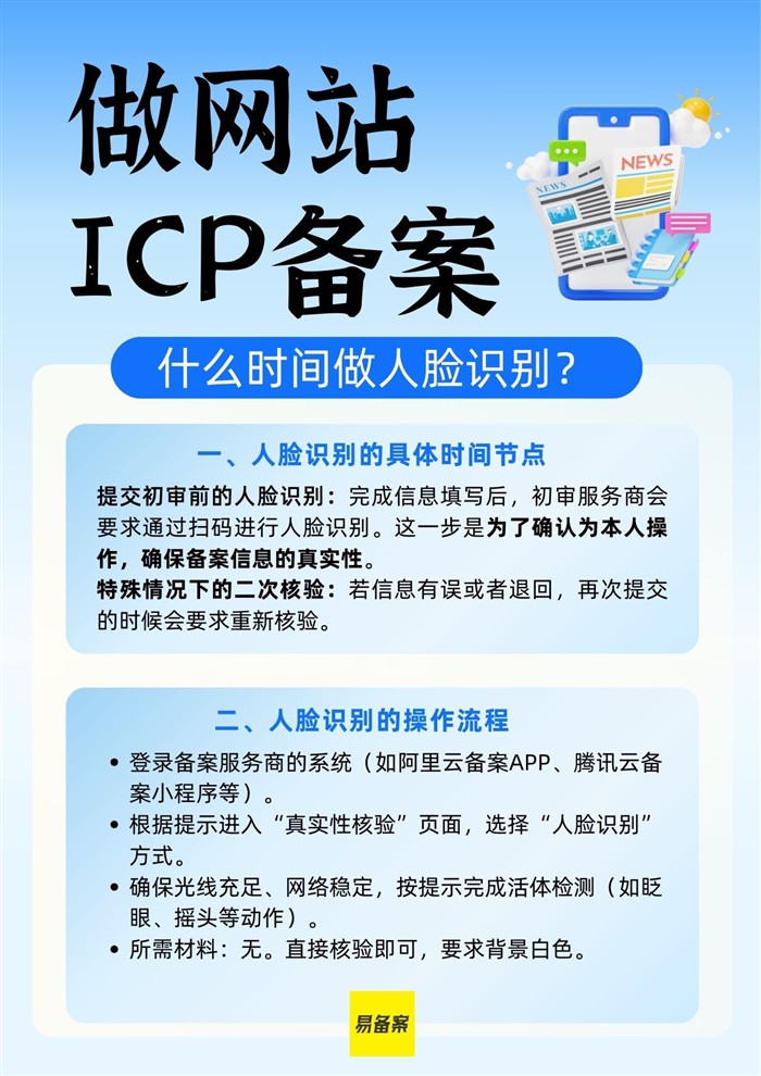 ICP备案人脸识别